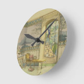 ontwerp voor een badkamer, van 'Interieurs Moderne Ronde Klok (Hoek)