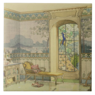 ontwerp voor een badkamer, van 'Interieurs Moderne Tegeltje