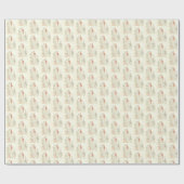 ontwerp voor een bruid en bruidebruin huwelijk cadeaupapier (Vlak)