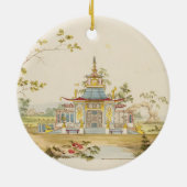 Ontwerp voor een Chinese tempel, c.1810 (pen en in Keramisch Ornament (Achterkant)