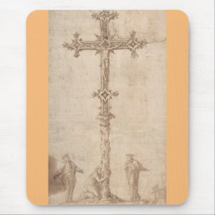 Ontwerp voor een crucifix met de Maagd Maria Muismat