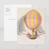Ontwerp voor een dirigible, Franse, c.1785 Briefkaart (Voorkant / Achterkant)
