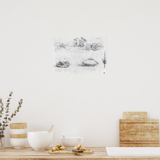 Ontwerp voor een gepantserde wagen en pantserwagen poster (Keuken)