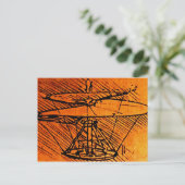Ontwerp voor een helikopter briefkaart (Staand voorkant)