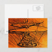 Ontwerp voor een helikopter briefkaart (Voorkant / Achterkant)