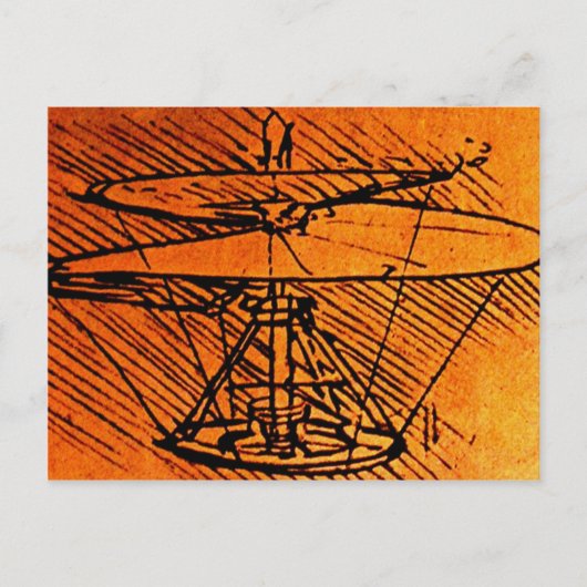 Ontwerp voor een helikopter briefkaart (Voorkant)