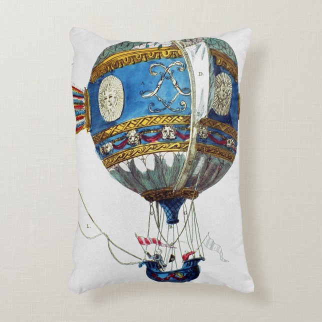 Ontwerp voor een heteluchtballon met een diameter  accent kussen (Voorkant(Verticaal))