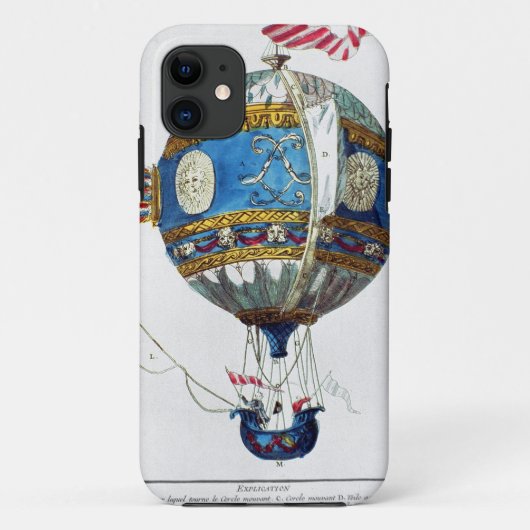 Ontwerp voor een heteluchtballon met een diameter Case-Mate iPhone case (Achterkant)