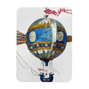 Ontwerp voor een heteluchtballon met een diameter magneet