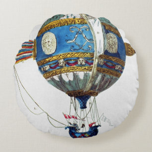 Ontwerp voor een heteluchtballon met een diameter rond kussen