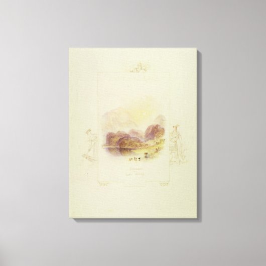 Ontwerp voor een illustratie voor Walter Scott's L Canvas Afdruk (Voorkant)