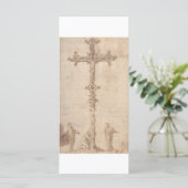 Ontwerp voor een kruisbeeld met de Maagd Maria (Staand voorkant)