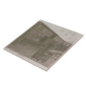 Ontwerp voor een mijnruimte, 1901 (kleurenlitho) tegeltje (Zijkant)