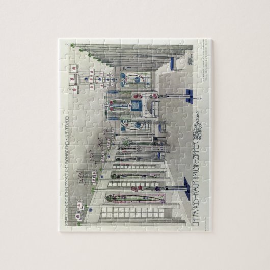 Ontwerp voor een Muziekruimte met panelen van Marg Legpuzzel (Verticaal)