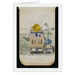 Ontwerp voor een Sideboard, c.1860s-70s (w/c & pot