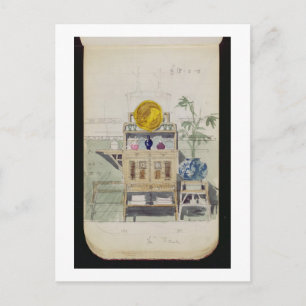 Ontwerp voor een Sideboard, c.1860s-70s (w/c & pot Briefkaart