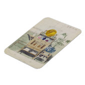 Ontwerp voor een Sideboard, c.1860s-70s (w/c & pot Magneet (Linkerzijde)