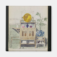 Ontwerp voor een Sideboard, c.1860s-70s (w/c & pot