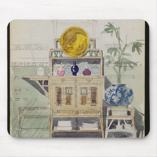 Ontwerp voor een Sideboard, c.1860s-70s (w/c & pot Muismat (Voorkant)