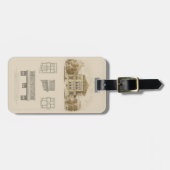 Ontwerp voor een staat met binnenplannen bagagelabel (Voorkant horizontaal)