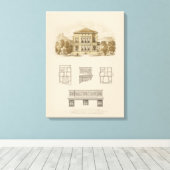 Ontwerp voor een staat met binnenplannen canvas afdruk (Insitu (Houten vloer))