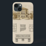 Ontwerp voor een staat met binnenplannen iPhone 13 hoesje<br><div class="desc">Een aantrekkelijke tekening van architectonische design voor een landgoed,  compleet met plannen voor het interieur. Als je je eigen huis wilt bouwen,  kunnen deze design je intrigeren. Koop vandaag nog een kopie!</div>