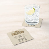 Ontwerp voor een staat met binnenplannen kartonnen onderzetters (Insitu)