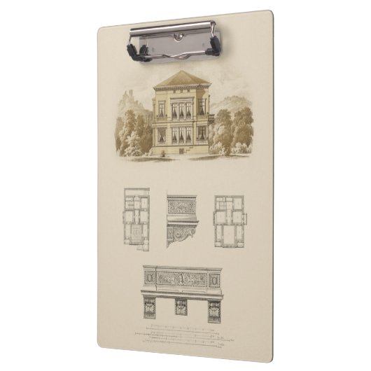 Ontwerp voor een staat met binnenplannen klembord (Links)