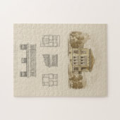 Ontwerp voor een staat met binnenplannen legpuzzel (Horizontaal)