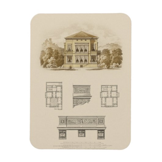 Ontwerp voor een staat met binnenplannen magneet (Verticaal)