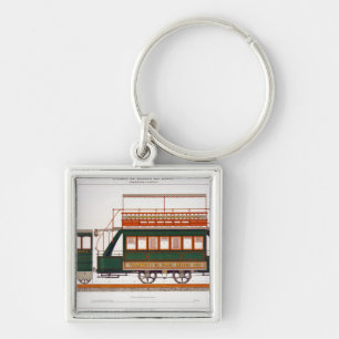 Ontwerp voor een stoomtram, bord 126 van 'The Indu Sleutelhanger