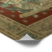 Ontwerp voor een tapijt in de studie van Bonaparte Poster (Hoek)