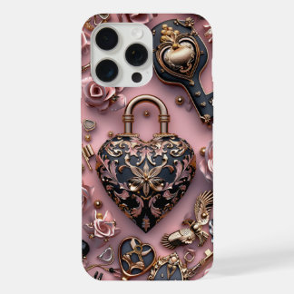 Ontwerp voor een telefoonhoesje met hartkluis iPhone 15 pro max case