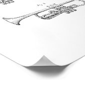Ontwerp voor een Trumpet-patent Poster (Hoek)