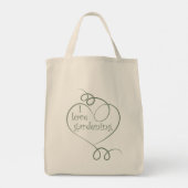 Ontwerp voor een tuinman met de inscriptie tote bag (Achterkant)