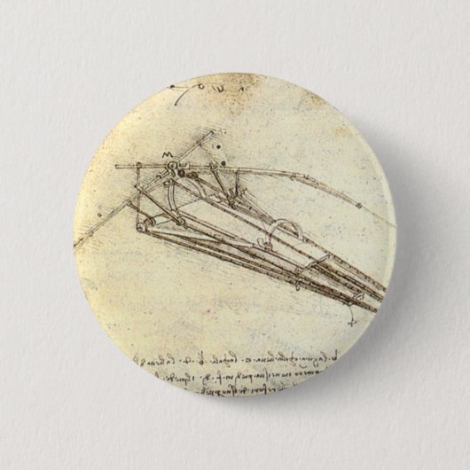 Ontwerp voor een vliegmachine. ronde button 5,7 cm (Voorkant)
