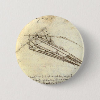 Ontwerp voor een vliegmachine. ronde button 5,7 cm