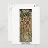 Ontwerp voor een wanddecoratie briefkaart (Voorkant / Achterkant)