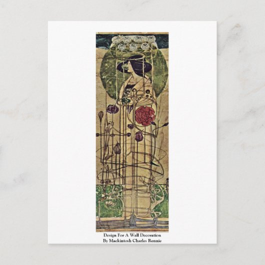 Ontwerp voor een wanddecoratie briefkaart (Voorkant)