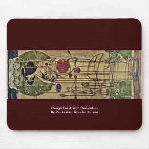 Ontwerp voor een wanddecoratie muismat