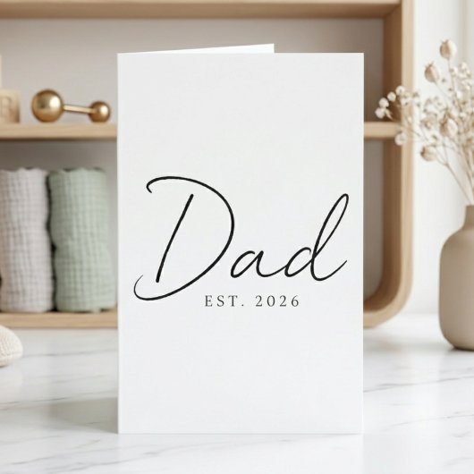 Ontwerp voor een zoete aankondiging van papa EST j