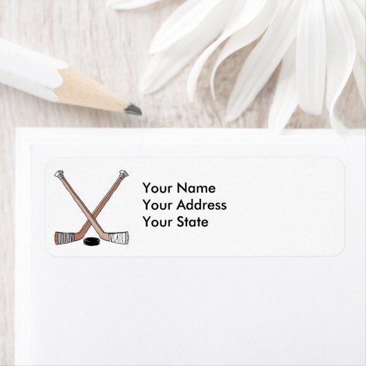 ontwerp voor eend- en hockeysticks etiket (Insitu)