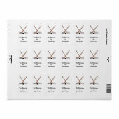 ontwerp voor eend- en hockeysticks etiket (Full Sheet)