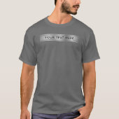 Ontwerp voor- en achterzijde Zilveren Sjabloon Man T-shirt (Voorkant)