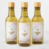 Ontwerp voor faux-folie bij bijen wijn etiket (Flessen)