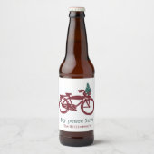  ontwerp voor fietsen en kerstbomen bier etiket (Voorkant)