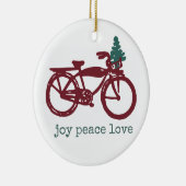 ontwerp voor fietsen en kerstbomen keramisch ornament (Rechts)