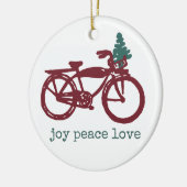 ontwerp voor fietsen en kerstbomen keramisch ornament (Links)