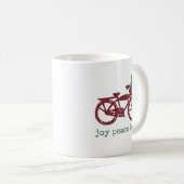 ontwerp voor fietsen en kerstbomen koffiemok (Voorkant rechts)
