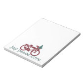  ontwerp voor fietsen en kerstbomen notitieblok (Linkerzijde)
